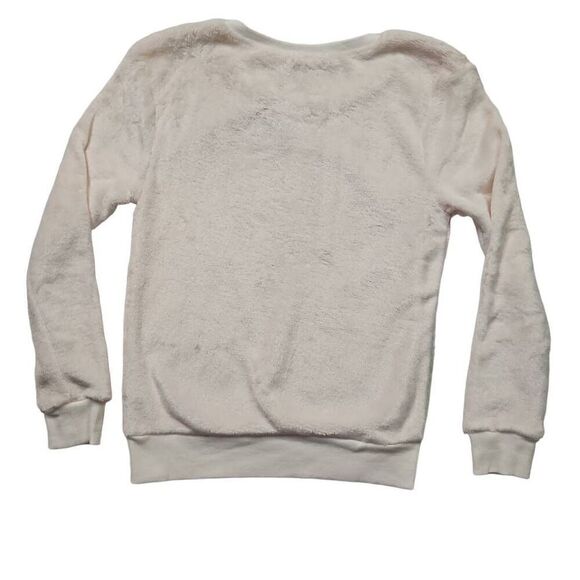 beautees for Nordstrom Big Girls Rainbow Kitty Sweatshirt Ivory Medium (10/12) - Picture 3 of 7